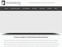Tablet Screenshot of chasegroup.com